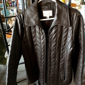 Worthington Woman's Brown Leather Jacket